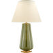 Alexa Hampton Penelope 30 inch 60.00 watt Green Porcelain Table Lamp Portable Light in Natural Percale