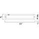 CounterMax MX-L120-EL 120 LED 30 inch Brushed Aluminum Under Cabinet