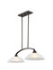 Somerset 2 Light 34 inch English Bronze Linear Chandelier Ceiling Light