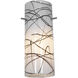 Cylinder Black 4 inch Pendant Shade in Black and White