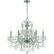 Imperial 6 Light 26 inch Polished Chrome Chandelier Ceiling Light in Clear Italian