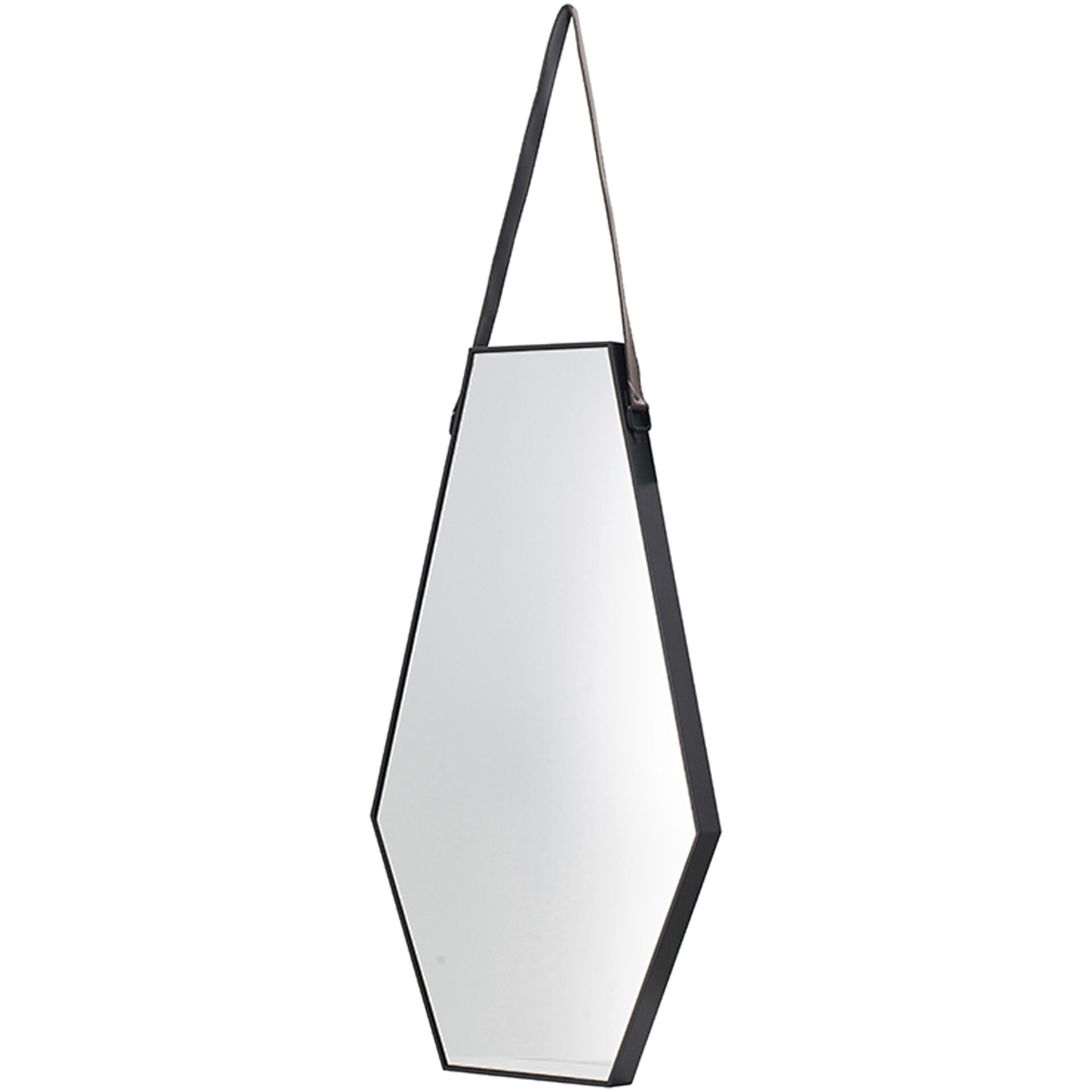 Hexagonal 31.5 X 18.1 inch Wall Mirror