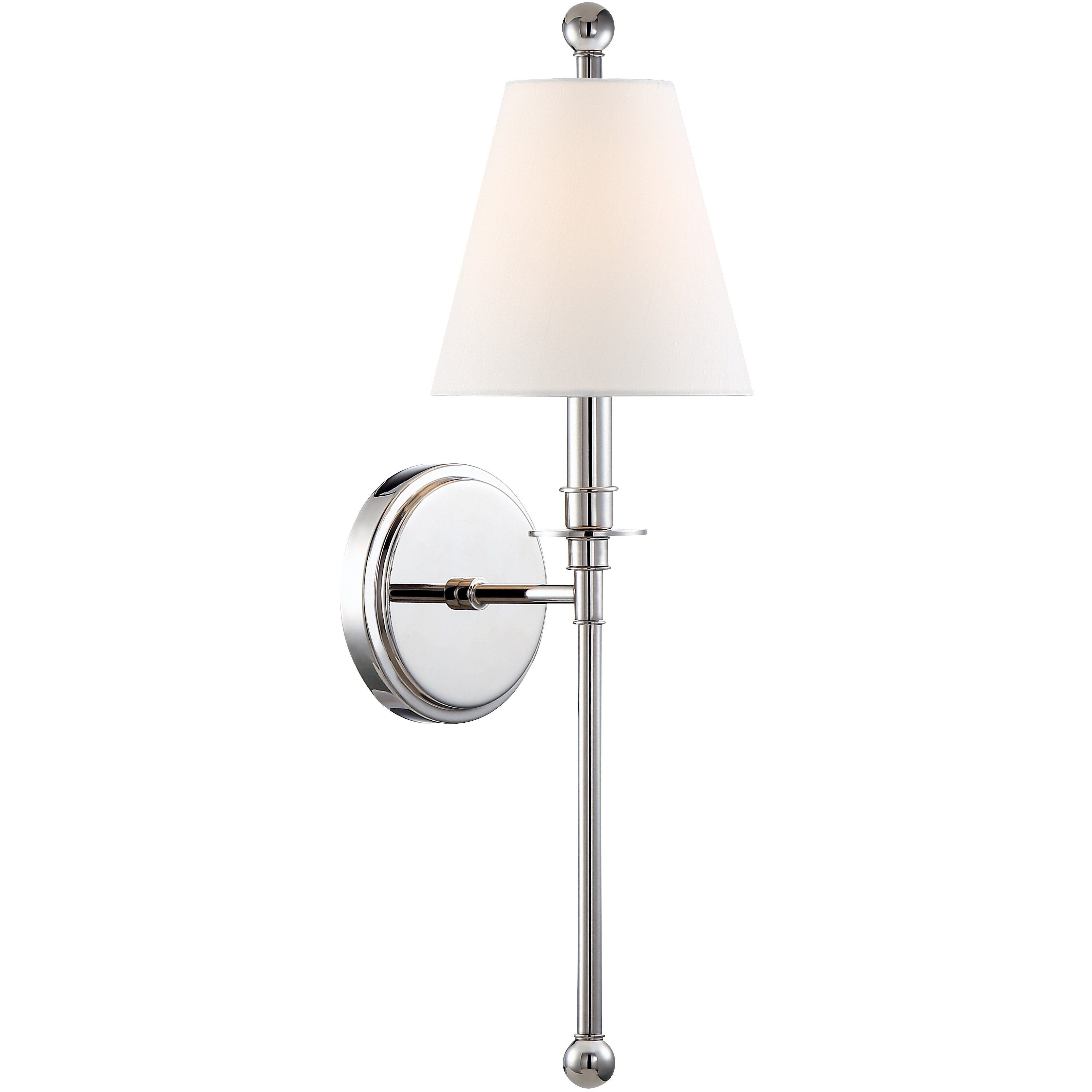 Riverdale Bath Sconce Wall Light in Polished Nickel