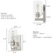 Hartland 1 Light 5 inch Brushed Nickel Wall Sconce Wall Light, Small