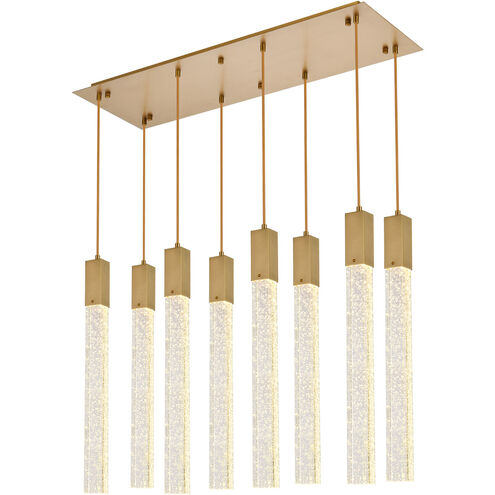 Weston 8 Light 36 inch Satin Gold Pendant Ceiling Light