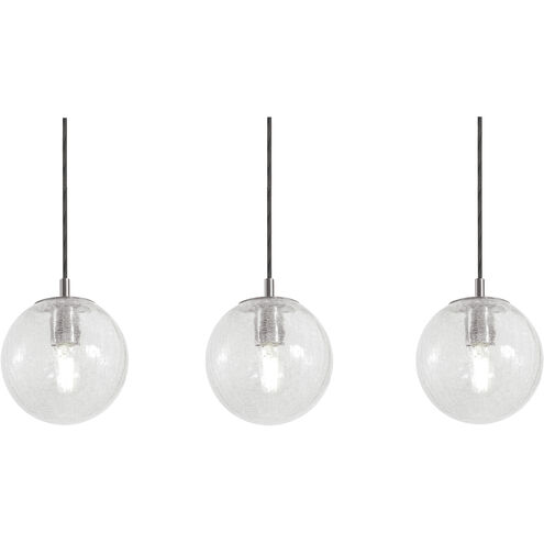 Palla Linear Pendant Ceiling Light in Satin Nickel