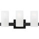 Drew & Jonathan Scott Rhode 3 Light 19.63 inch Midnight Black Vanity Light Wall Light