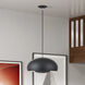 Domma 3 Light 17 inch Black with Brushed Nickel Accents Pendant Ceiling Light