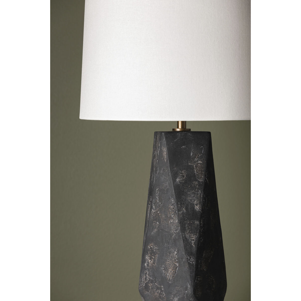 Coronado 29 inch 15.00 watt Patina Brass/Ceramic Ash Black Table Lamp Portable Light