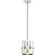 Oberon 1 Light 7 inch Chrome Pendant Ceiling Light