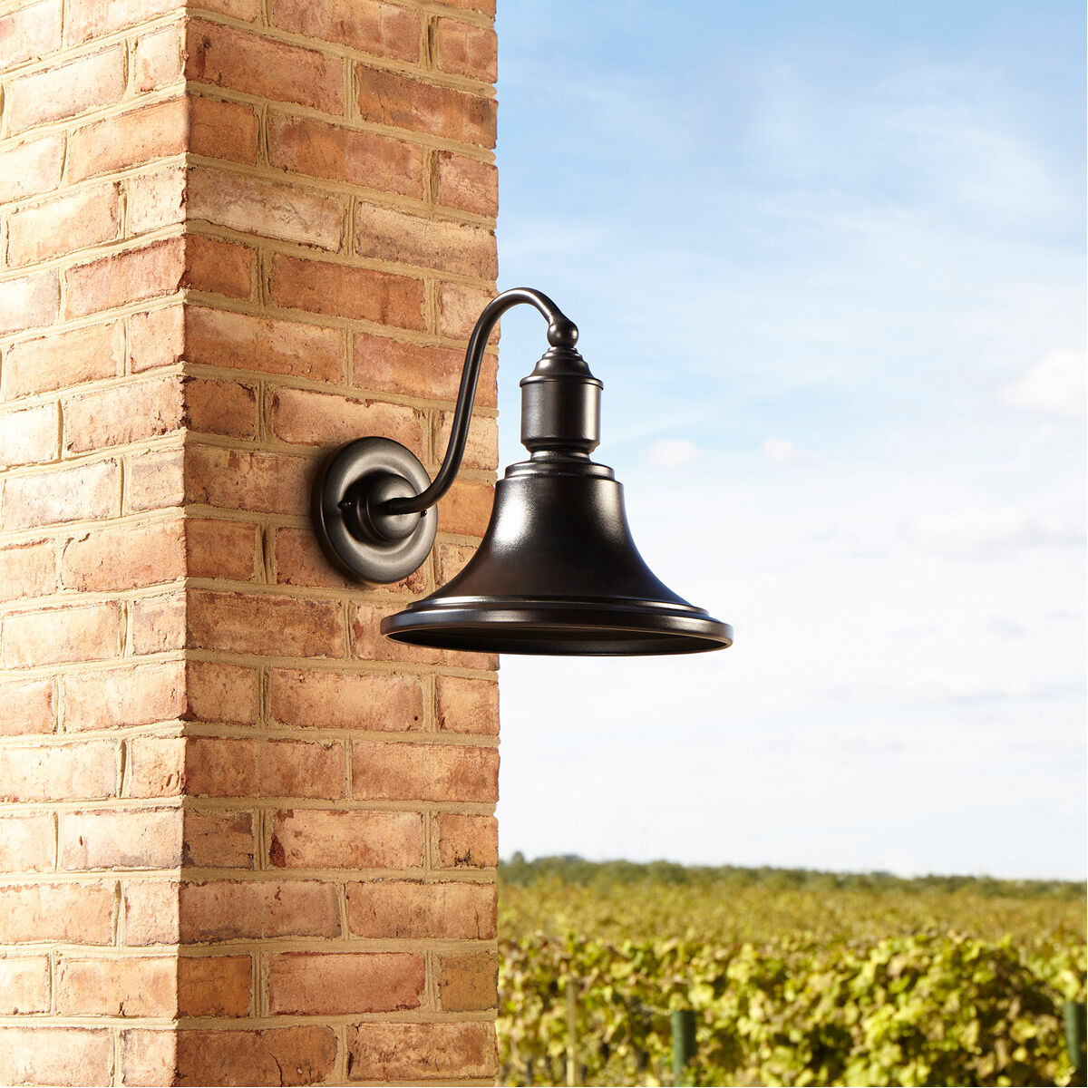 Fort Worth 1 Light 16.75 inch Black Outdoor Wall Light