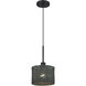 Weavington 1 Light 8.5 inch Black Mini Pendant Ceiling Light