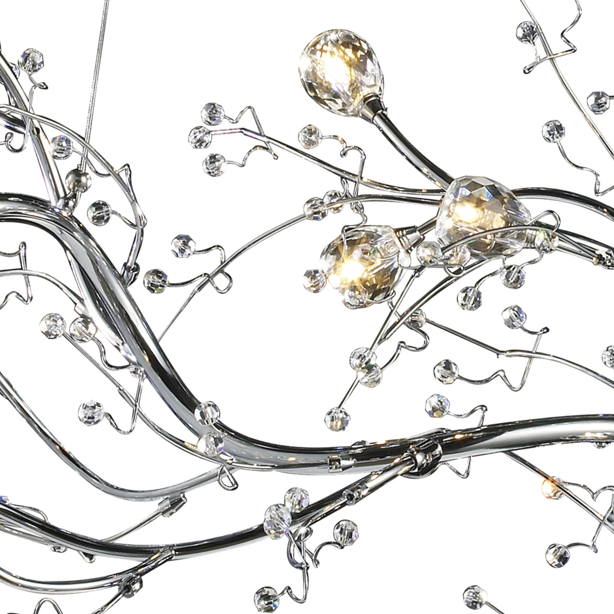 Viviana 10 Light 40 inch Polished Chrome Chandelier Ceiling Light