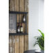 Anita 26 inch Black Wall Shelf