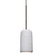 Glide LED Bronze Cord Pendant Ceiling Light in Natural Concrete