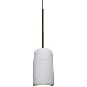 Glide LED Bronze Cord Pendant Ceiling Light in Natural Concrete