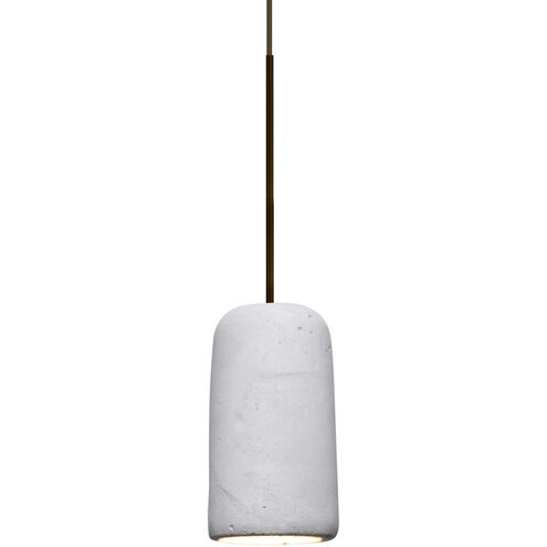Glide LED Bronze Cord Pendant Ceiling Light in Natural Concrete