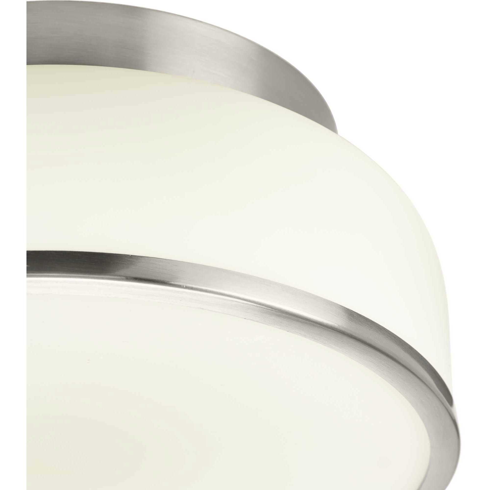 Parkhurst 2 Light 11.25 inch Brushed Nickel Flush Mount Ceiling Light