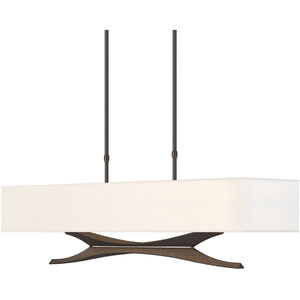 Moreau 4 Light 42 inch Oil Rubbed Bronze Pendant Ceiling Light in Natural Anna