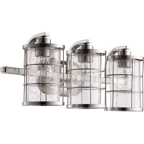 Ellis 3 Light 20 inch Satin Nickel Vanity Light Wall Light