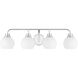 Contemporary 4 Light 32 inch Chrome Bathroom Vanity Light Wall Light