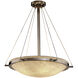 Porcelina LED 27 inch Dark Bronze Pendant Ceiling Light in 5000 Lm LED, Waves