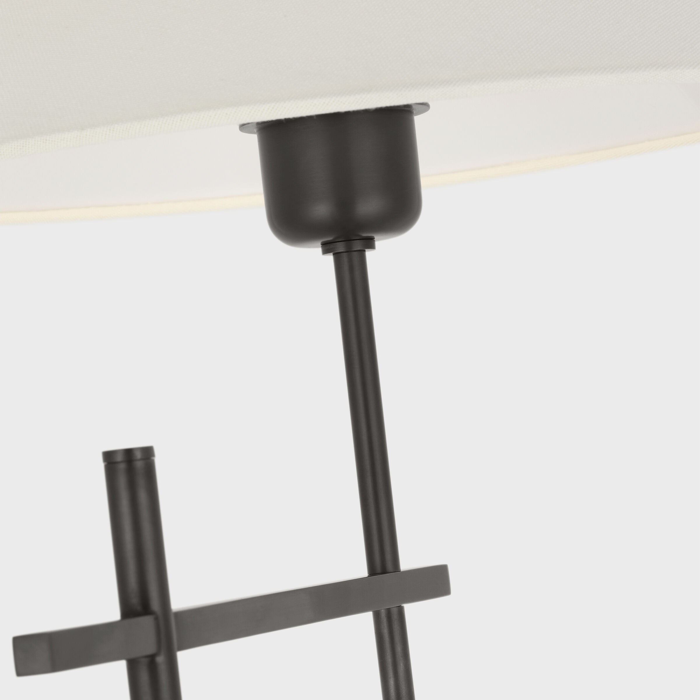 J. Randall Powers Hackney 52.5 inch 2.00 watt Bronze Cordless Bridge Arm Floor Lamp Portable Light