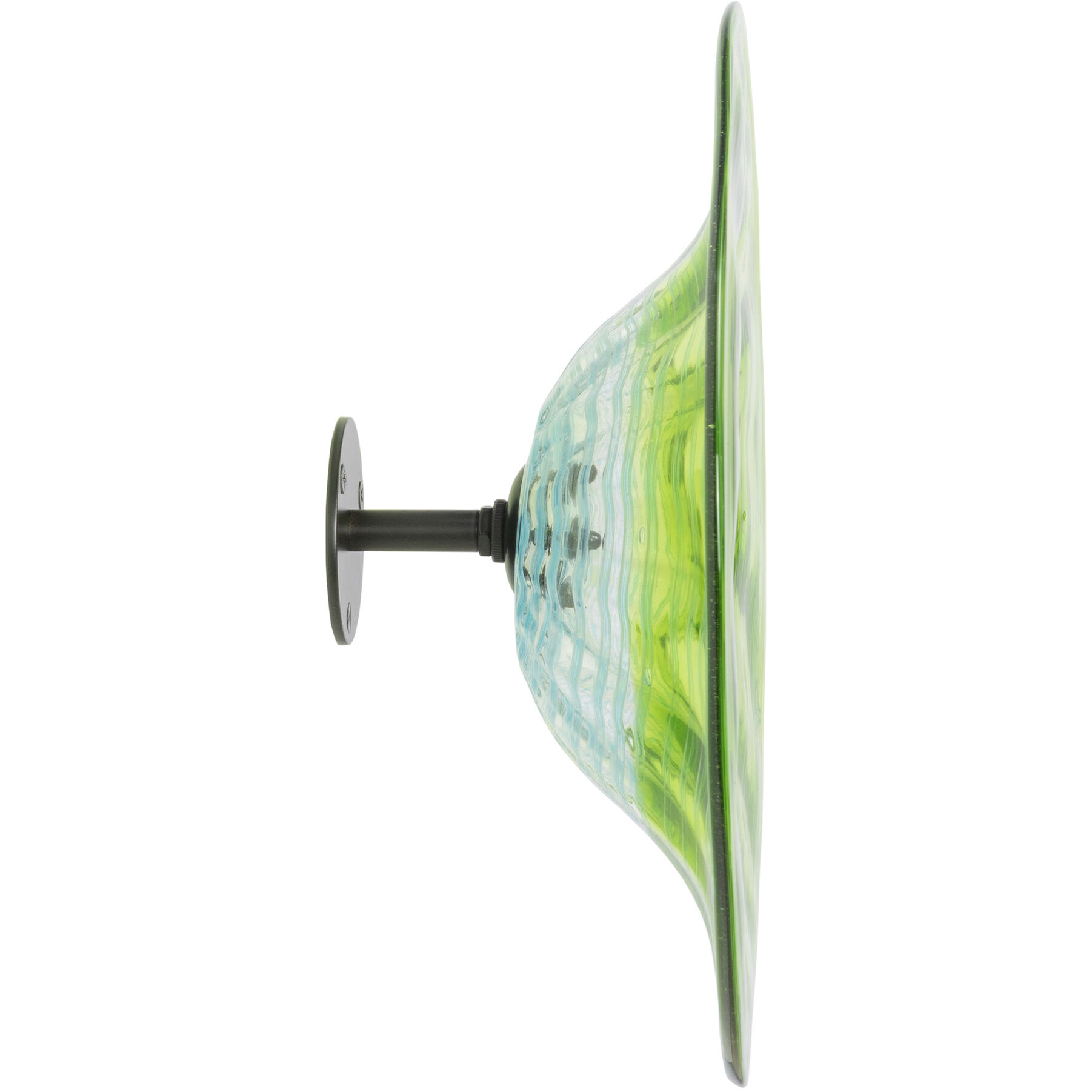 Pollena Green Art Glass Wall Decor