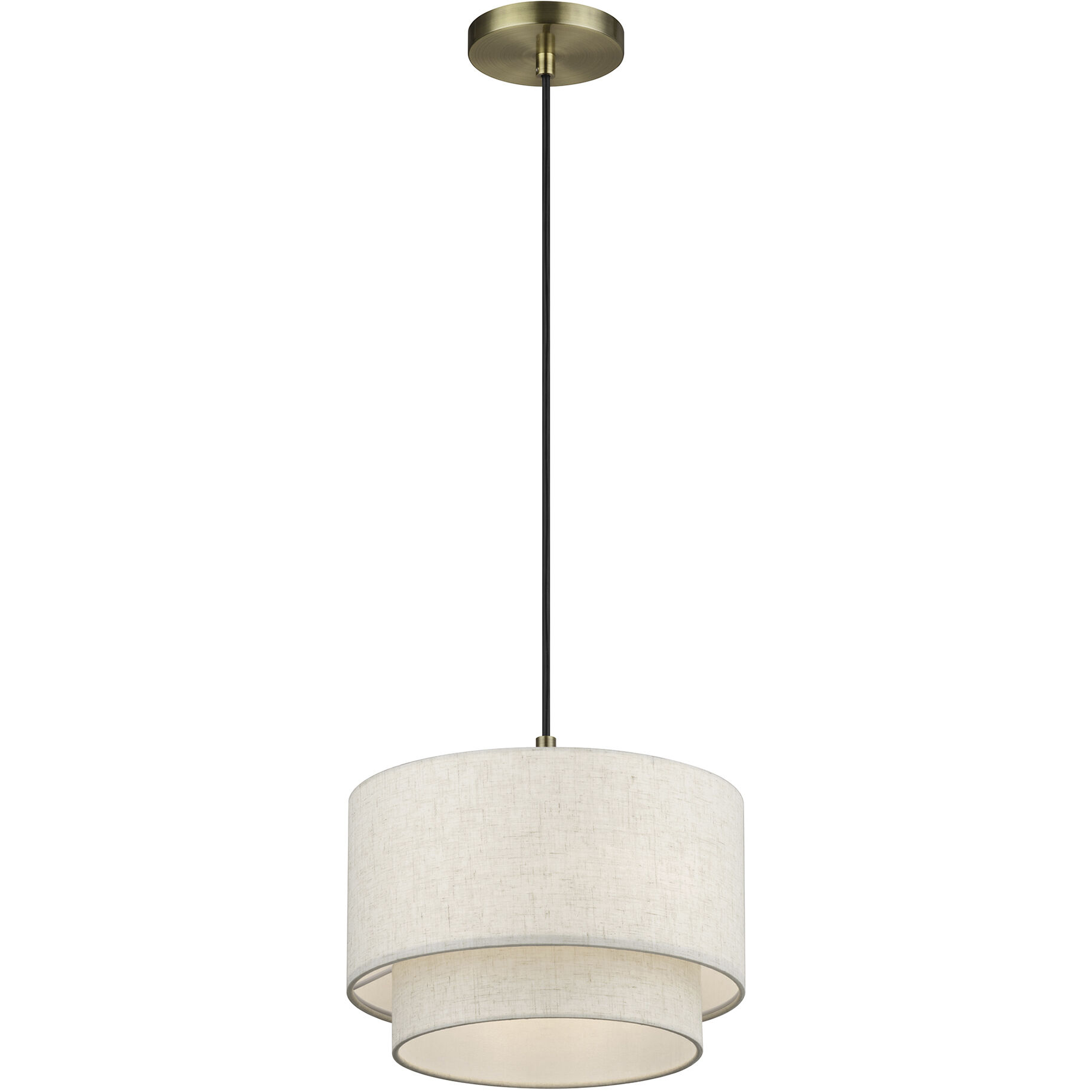 Manorwood 1 Light 12 inch Antique Brass Pendant Ceiling Light