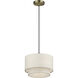 Manorwood 1 Light 12 inch Antique Brass Pendant Ceiling Light