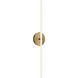 Lanky Wall Sconce Wall Light in 2700K, Aged Brass, dweLED