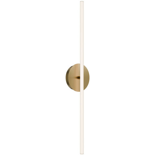 Lanky Wall Sconce Wall Light in 2700K, Aged Brass, dweLED