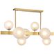 Canada 7 Light 24.4 inch Gold Chandelier Ceiling Light