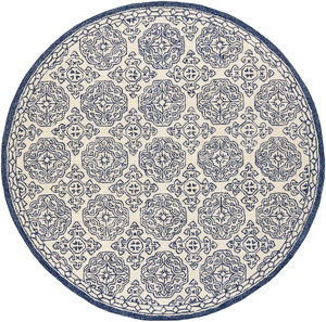 Granada 72 X 72 inch Navy Rug in 6 Ft Round, Round