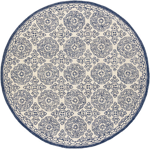 Granada 72 X 72 inch Navy Rug in 6 Ft Round, Round