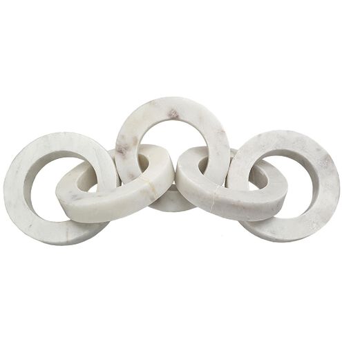 Anita White Marble Chain