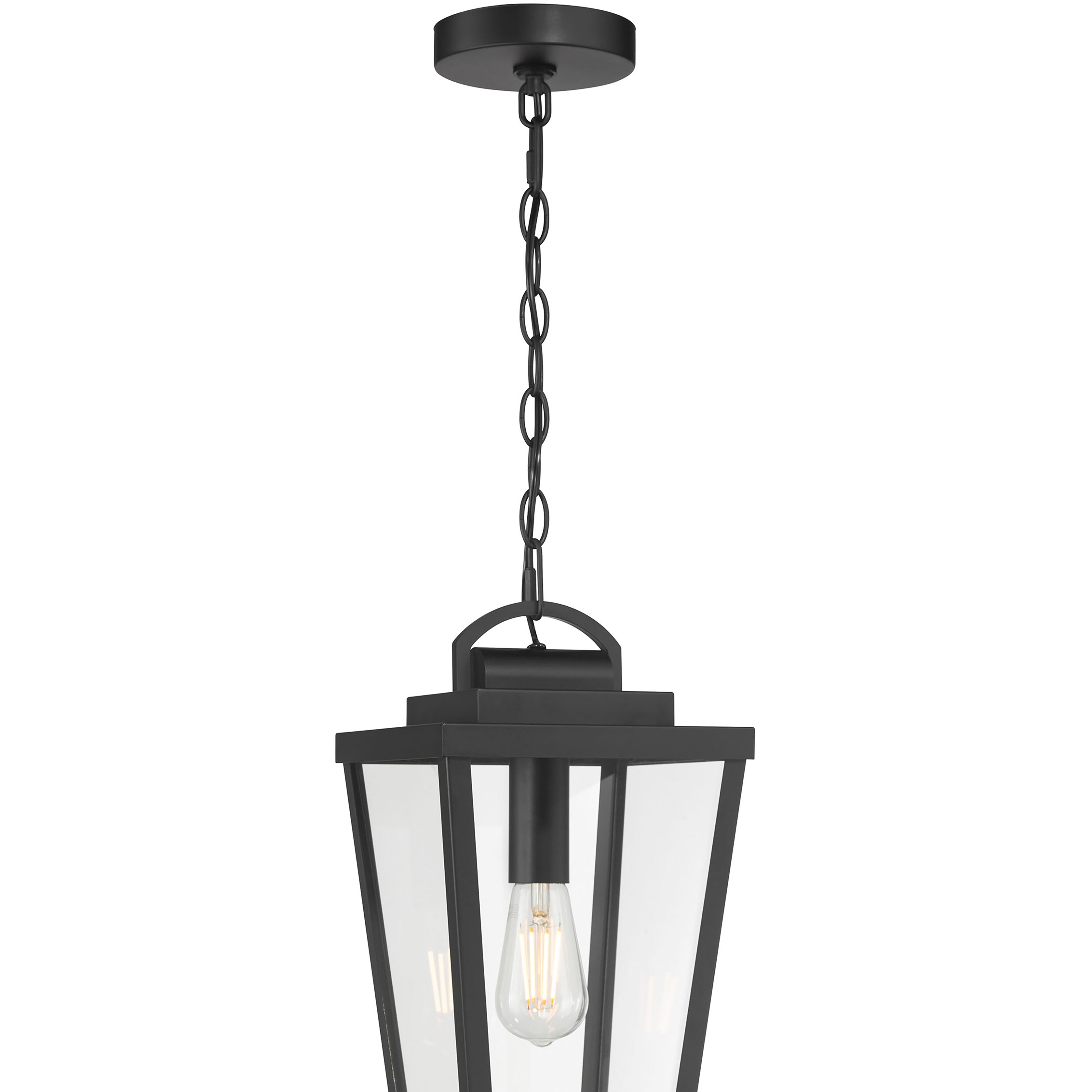 Brenwick 1 Light 8 inch Powder Coated Black Outdoor Hanging Pendant