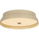 Shore LED 16 inch Patina Brass and Cream Gesso Flush Mount Ceiling Light