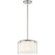 Parsons Studio 1 Light 10 inch Brushed Nickel Pendant Ceiling Light