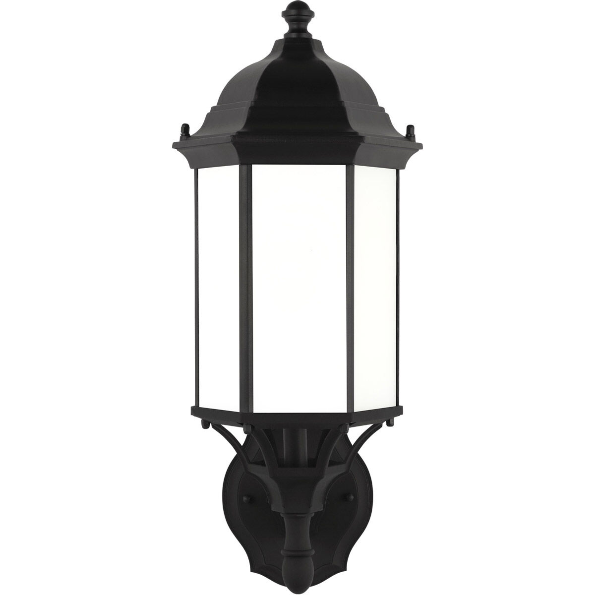 Sevier 1 Light 19.38 inch Black Outdoor Wall Lantern, Medium