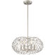 Helios 3 Light 18 inch Satin Nickel Pendant Ceiling Light