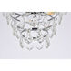 Ella 3 Light 16 inch Chrome Flush Mount Ceiling Light