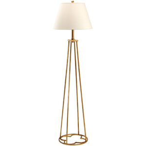 Lisa Kahn 73 inch 100.00 watt Old Gold Floor Lamp Portable Light