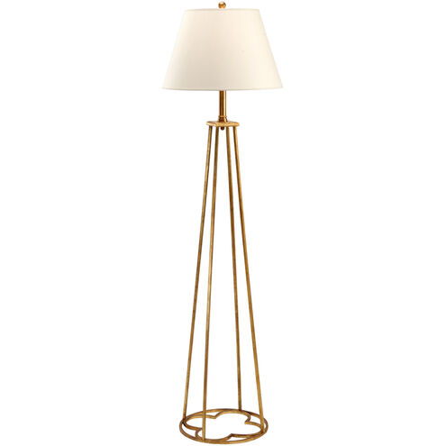 Lisa Kahn 73 inch 100.00 watt Old Gold Floor Lamp Portable Light