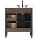 Blakely 32 X 34 inch Chocolate Oak Bathroom Vanity Cabinet
