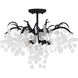 Maple 4 Light 22 inch Earth Black Semi-Flush Mount Ceiling Light, Extra Large