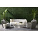 Allariz Greige / Stinson White Outdoor Sofa