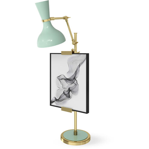 Clare Mint with Modern Brass Table Easel