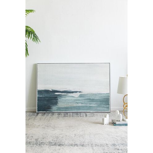 Abstract Blue/White Wall Art
