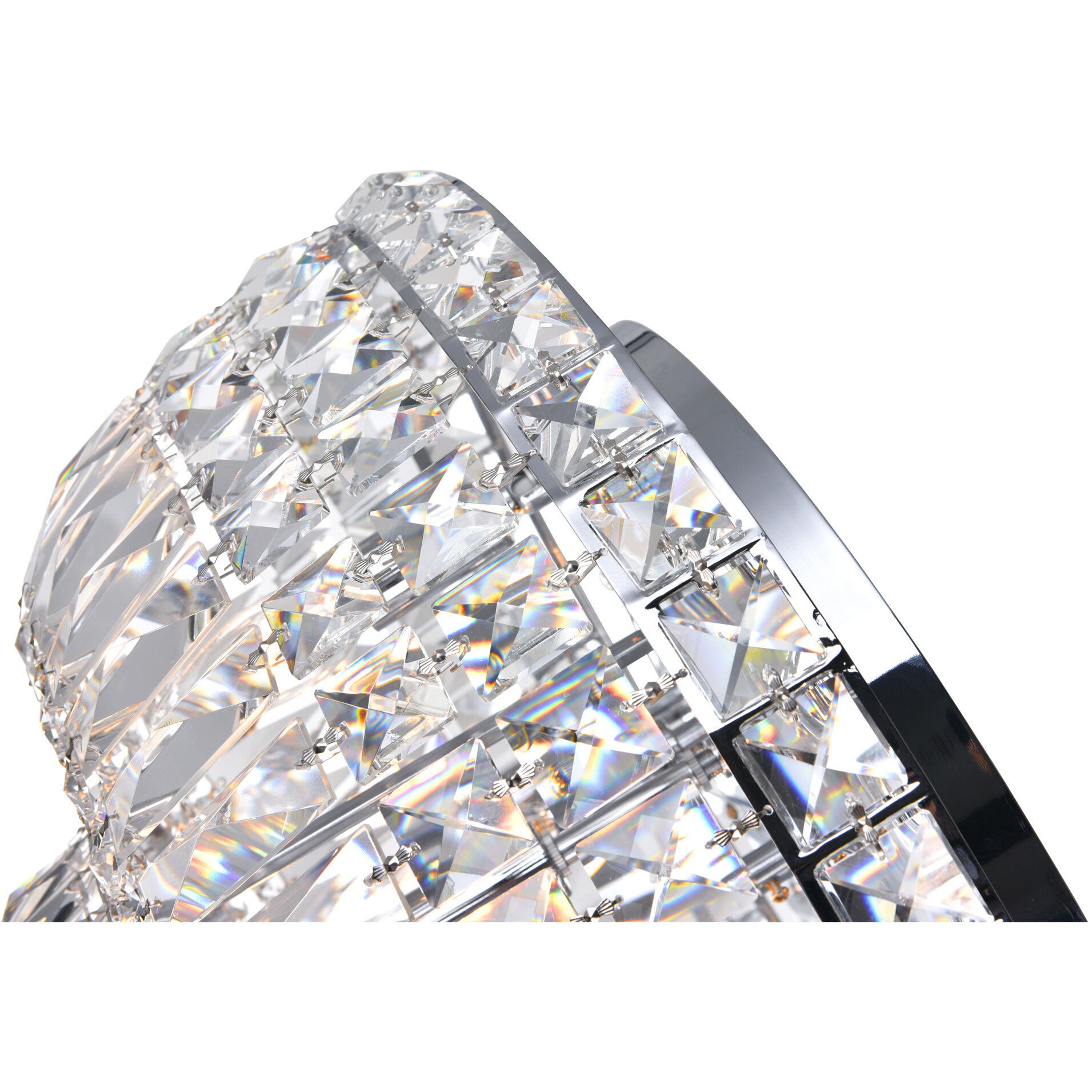 Stefania 8 Light 20 inch Chrome Bowl Flush Mount Ceiling Light